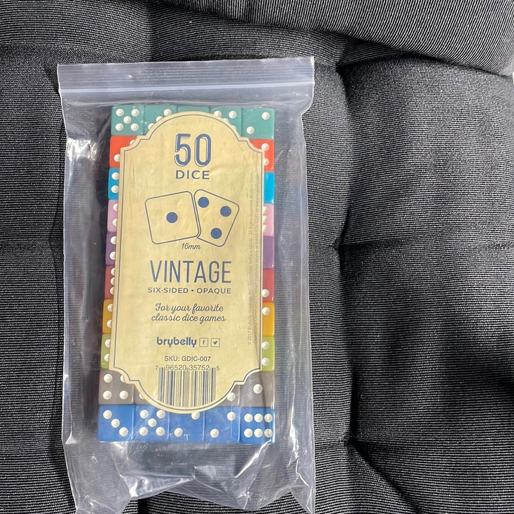 Vintage looking dice